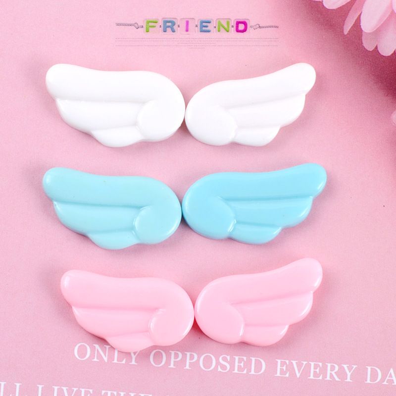Craft Embellishment - 10PCS Kawaiiน่ารักAngel Wings Flatbackเรซิ่นCabochon Scrapbooking Embellishmentโทรศัพท์Deco