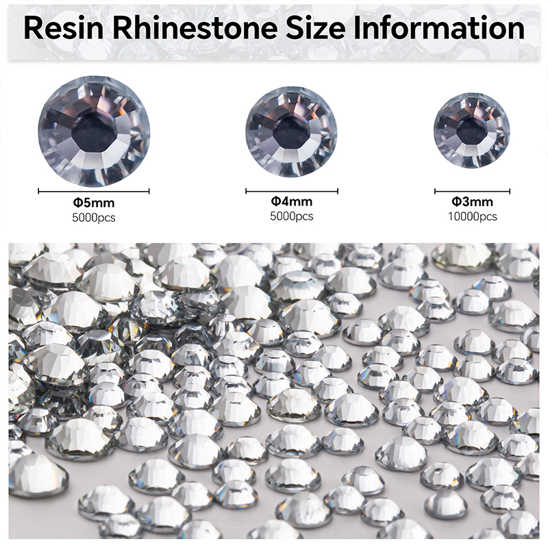 ล้าง 2-5 มม.ขายส่งแพคเกจเรซิ่น - Hotfix Rhinestone Sheet บทวิจารณ์และราคา