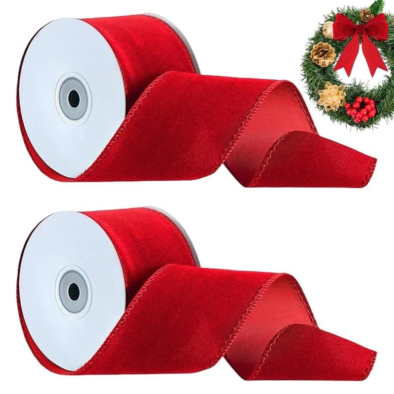 2 ม้วนบรรจุภัณฑ์แบบมีสายกํามะห - Velvet Ribbon Roll บทวิจารณ์และราคา