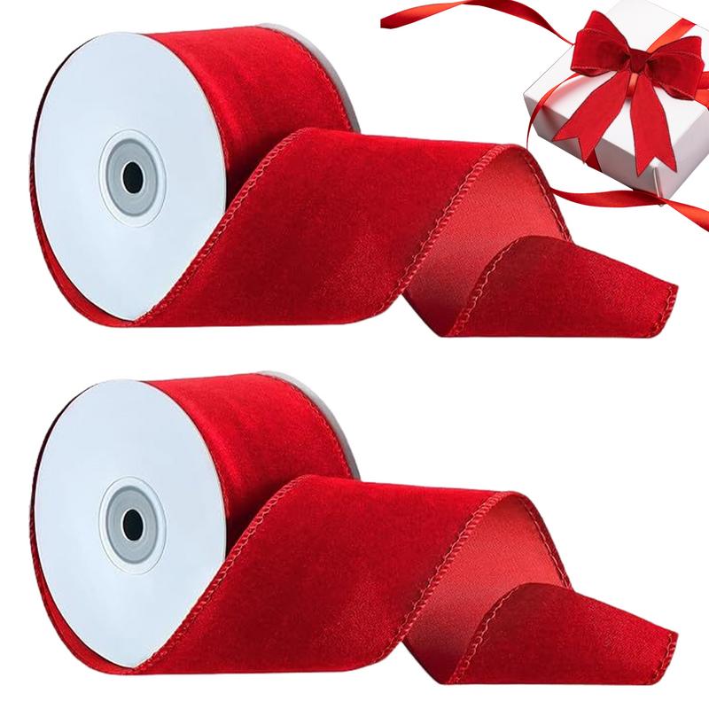 2 ม้วนบรรจุภัณฑ์แบบมีสายกํามะห - Velvet Ribbon Roll บทวิจารณ์และราคา
