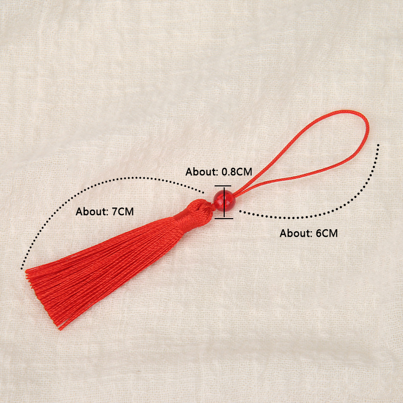 10pcs โพลีเอสเตอร์ผ้าไหมพู่ Fr - Beaded Trim Fringe บทวิจารณ์และราคา