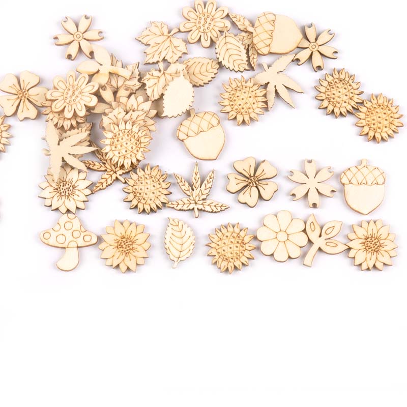 30ชิ้น25-30มิลลิเมตรไม้เครื่อง - Craft Embellishment บทวิจารณ์และราคา