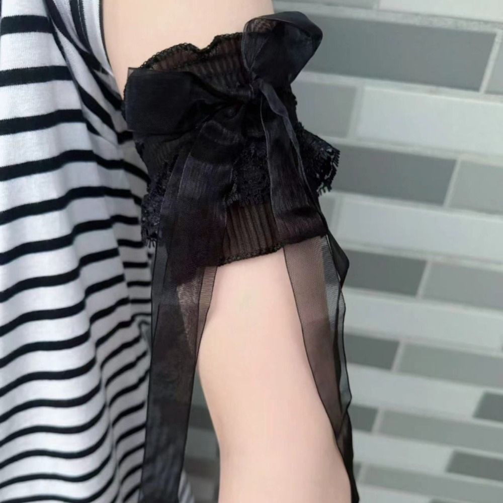 ปลอกแขนลูกไม้สไตล์โลลิต้า ผ้าร - Lace Ribbon Trim บทวิจารณ์และราคา