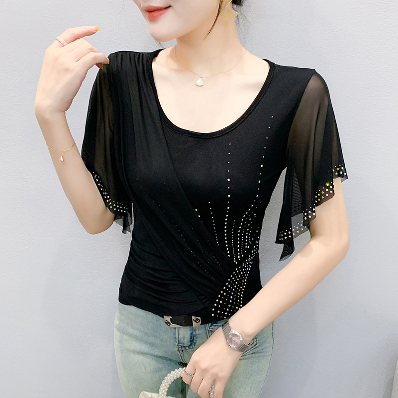 เสื้อตาข่ายผู้หญิงฤดูร้อนปี 20 - Beaded Trim Fringe บทวิจารณ์และราคา