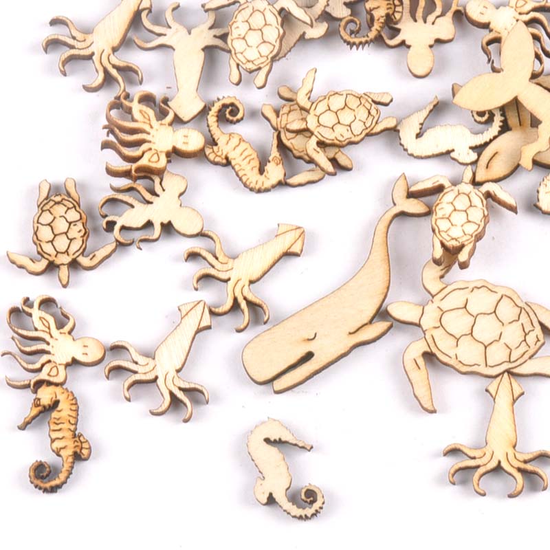 20Pcs 25-40Mmทะเลเต่า/ม้า/ปลาว - Craft Embellishment บทวิจารณ์และราคา