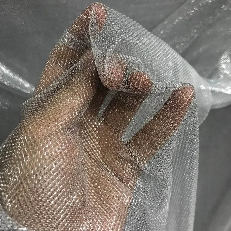 ตาข่ายผ้ายืดหยุ่นเงางามน้ำหนัก - Crystal Mesh Fabric บทวิจารณ์และราคา