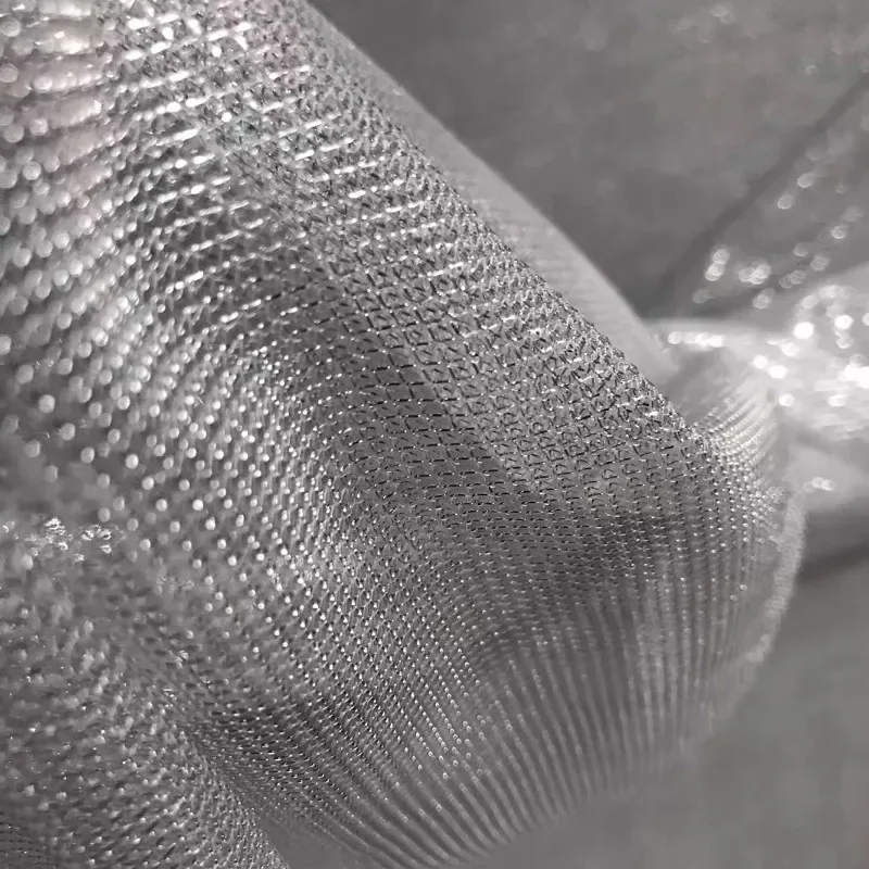 ตาข่ายผ้ายืดหยุ่นเงางามน้ำหนัก - Crystal Mesh Fabric บทวิจารณ์และราคา