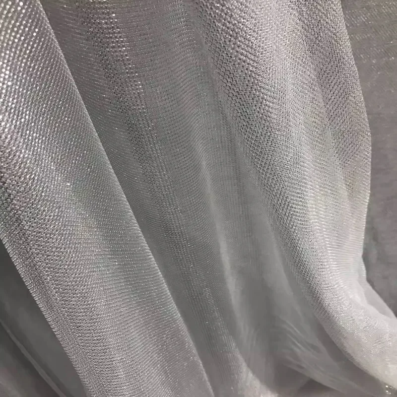 ตาข่ายผ้ายืดหยุ่นเงางามน้ำหนัก - Crystal Mesh Fabric บทวิจารณ์และราคา