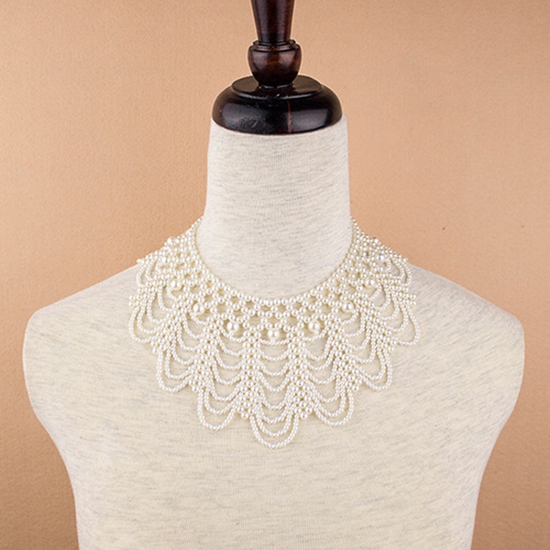 สร้อยคอประดับลูกปัดมุกแบบใหม่  - Beaded Trim Fringe บทวิจารณ์และราคา