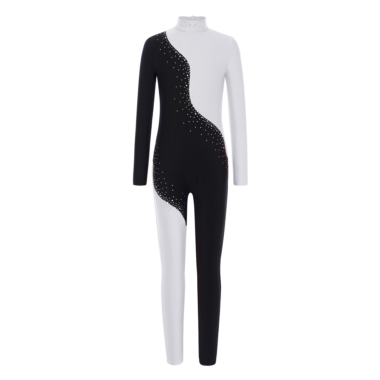 ชุดบอดี้สูทเด็กผู้หญิงแขนยาวรู - Rhinestone Banding Trim บทวิจารณ์และราคา