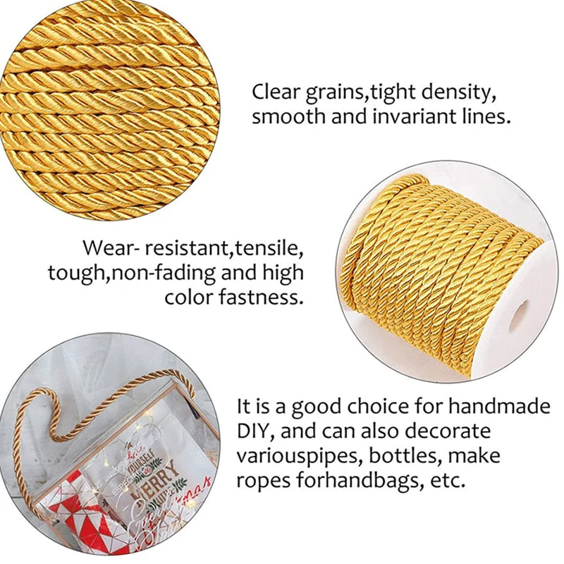 เชือกไนลอนถักเกลียวขนาด 3 มม.  - Cord Trim Twisted บทวิจารณ์และราคา
