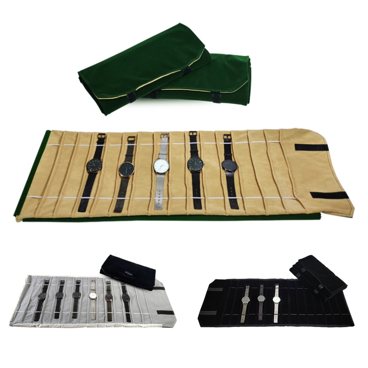 กระเป๋าม้วนเก็บนาฬิกากำมะหยี่อ - Velvet Ribbon Roll บทวิจารณ์และราคา