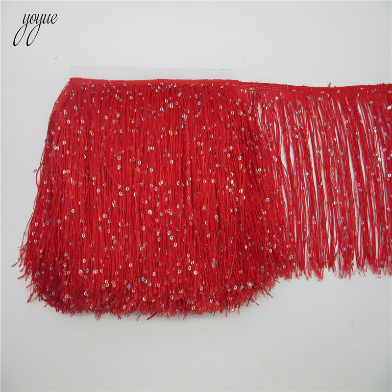 YOYUE 1 หลา 20 ซม.ยาวโพลีเอสเต - Beaded Trim Fringe บทวิจารณ์และราคา
