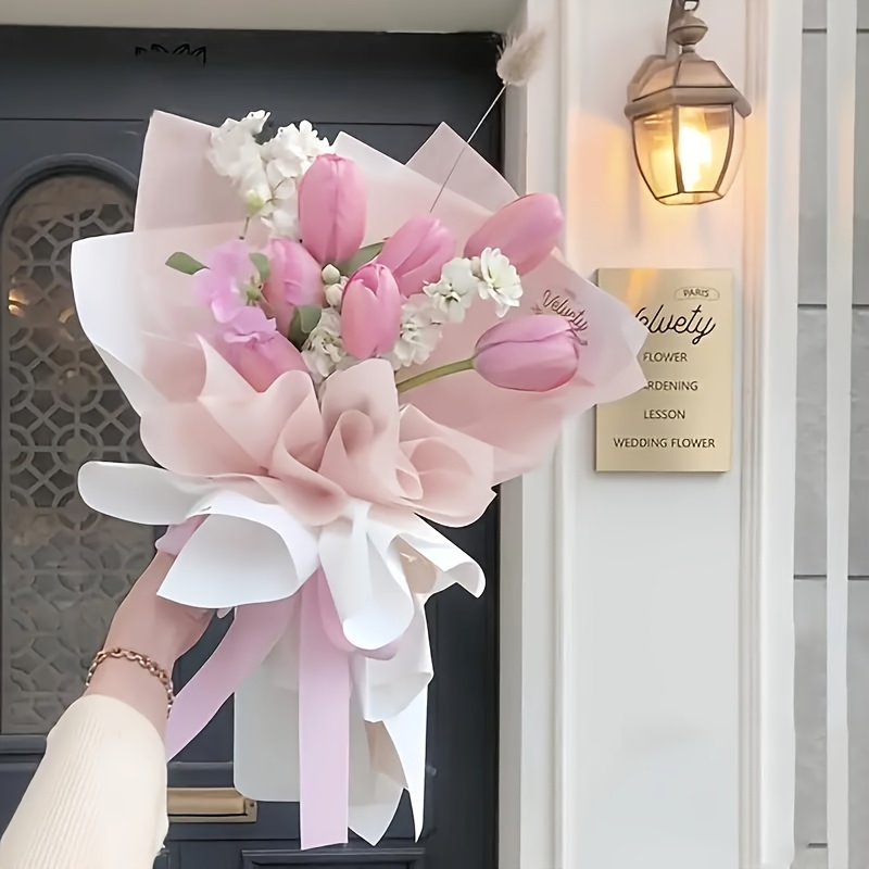 120 ชิ้น - กระดาษห่อดอกไม้แบบถ - Embellishment Crafts บทวิจารณ์และราคา