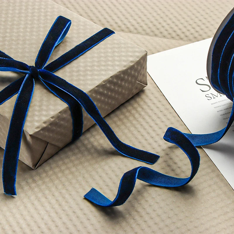 ริบบิ้นกำมะหยี่ 50 หลา/ม้วน สำ - Velvet Ribbon Roll บทวิจารณ์และราคา
