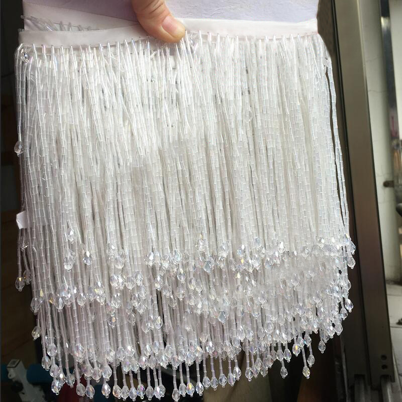 พู่ประดับลูกปัดพู่ลูกไม้คริสตั - Beaded Trim Fringe บทวิจารณ์และราคา