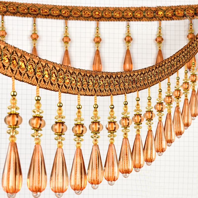 1M จี้คริสตัลพู่หยดลูกปัด Frin - Beaded Trim Fringe บทวิจารณ์และราคา