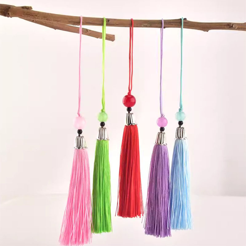 พู่ไหมพรมทำมือเนื้อนุ่ม 5/10/2 - Beaded Trim Fringe บทวิจารณ์และราคา
