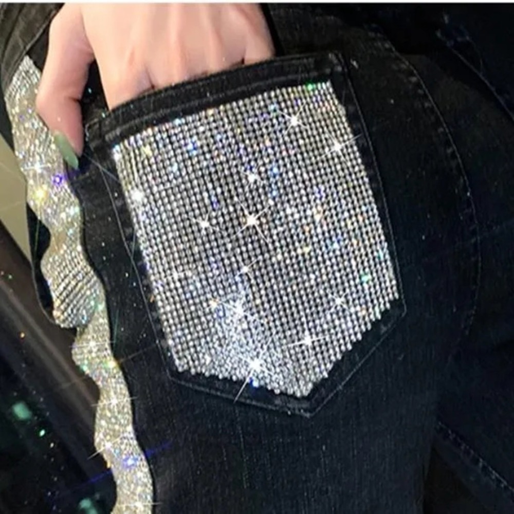 Luxury Rhinestone แพทช์ Jean A - Hotfix Rhinestone Sheet บทวิจารณ์และราคา