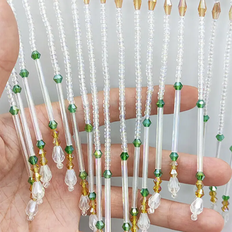 แก้วหลอด Fringe พู่ 16 ซม.Trim - Beaded Trim Fringe บทวิจารณ์และราคา