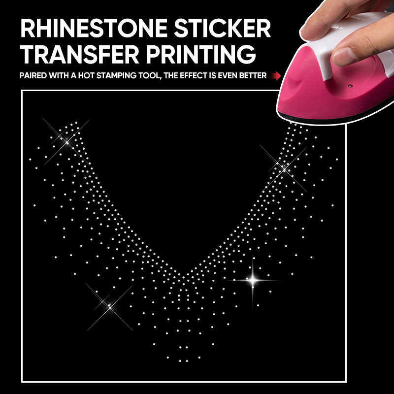สติกเกอร์ติดเสื้อผ้ารูปตัววีแบ - Hotfix Rhinestone Sheet บทวิจารณ์และราคา