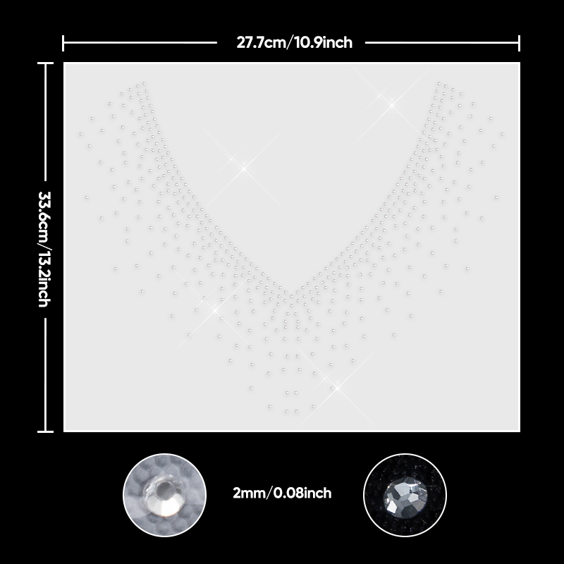 สติกเกอร์ติดเสื้อผ้ารูปตัววีแบ - Hotfix Rhinestone Sheet บทวิจารณ์และราคา