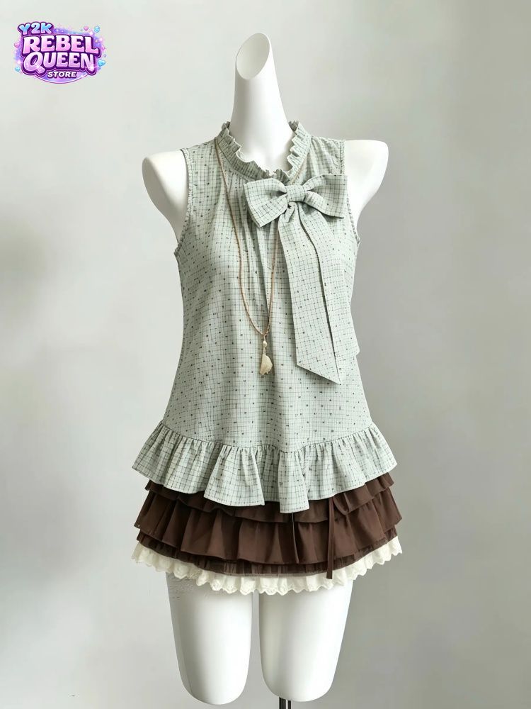 ชุดเซ็ต 2 ชิ้น สไตล์วินเทจญี่ป - Elastic Lace Trim บทวิจารณ์และราคา
