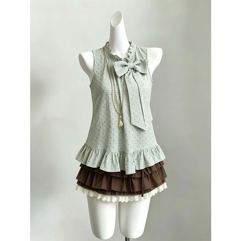 ชุดเซ็ต 2 ชิ้น สไตล์วินเทจญี่ป - Elastic Lace Trim บทวิจารณ์และราคา