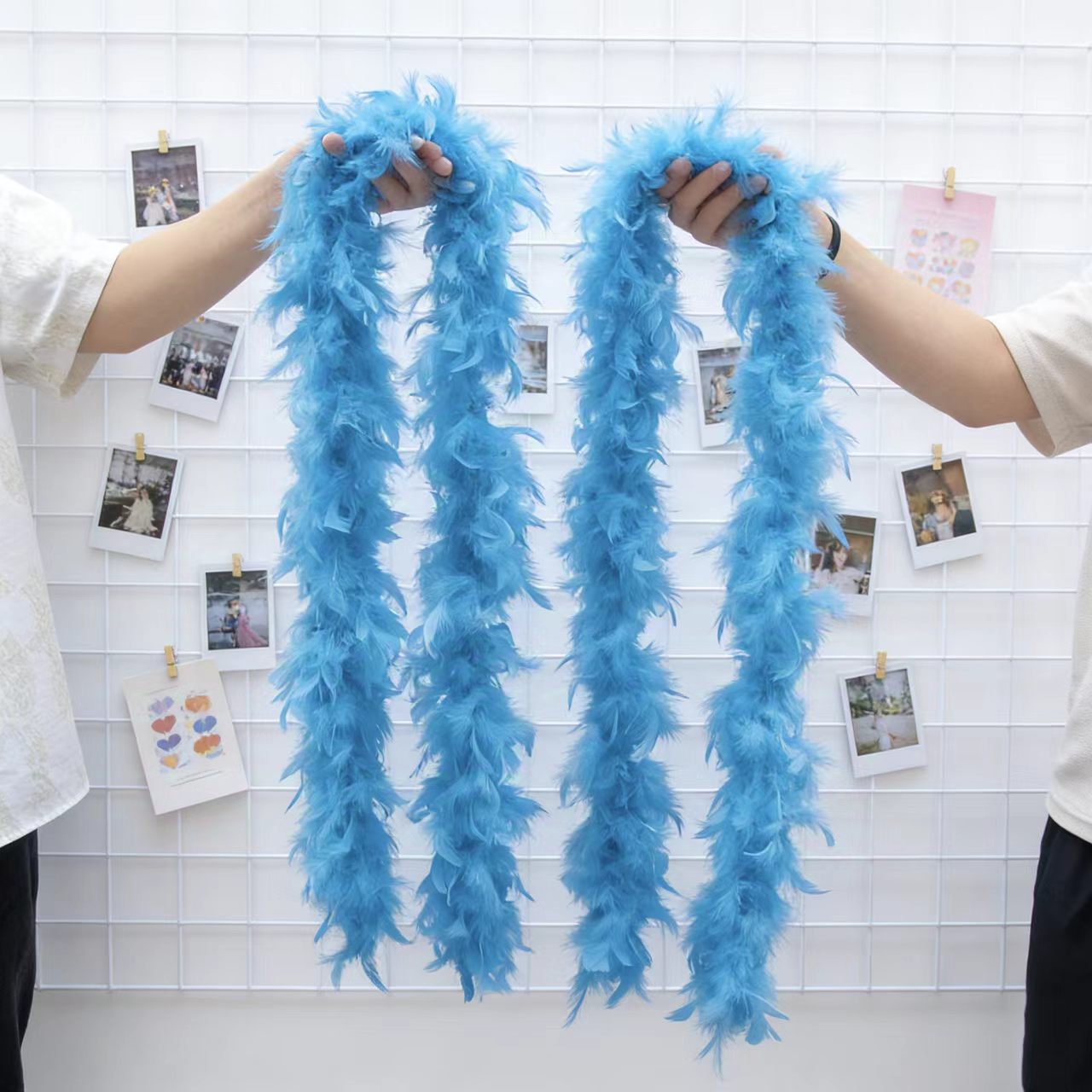 ขนนกมาราบูตุรกี 2 เมตร น้ำหนัก - Feather Trim Marabou บทวิจารณ์และราคา