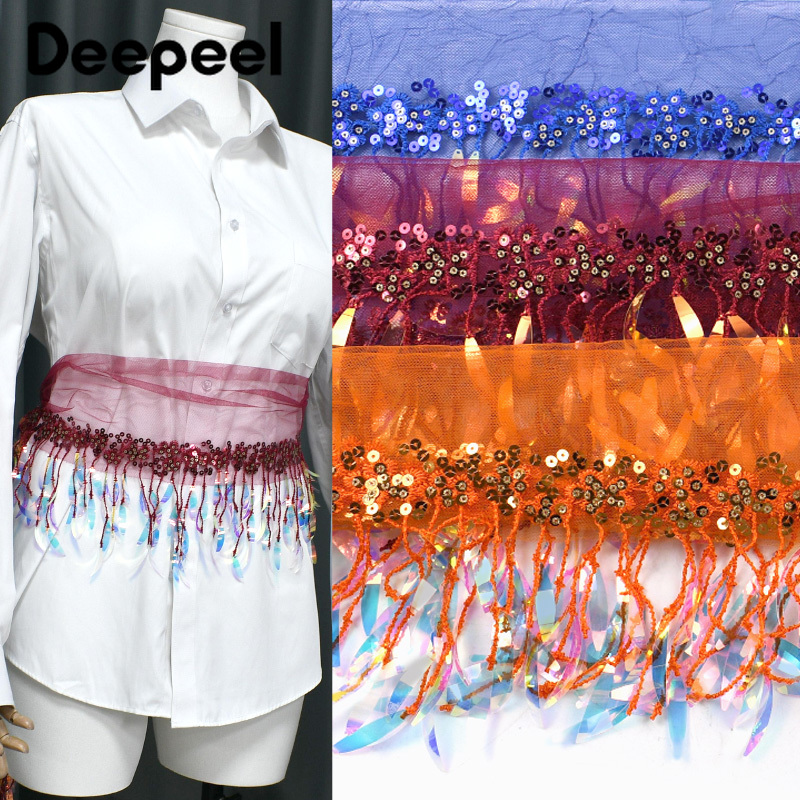 2/5/10 หลา 15 ซม. ประดับเลื่อม - Beaded Trim Fringe บทวิจารณ์และราคา
